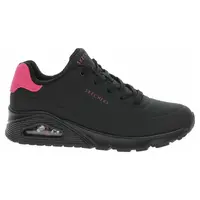 Skechers Uno - Pop Back black-hot pink 38
