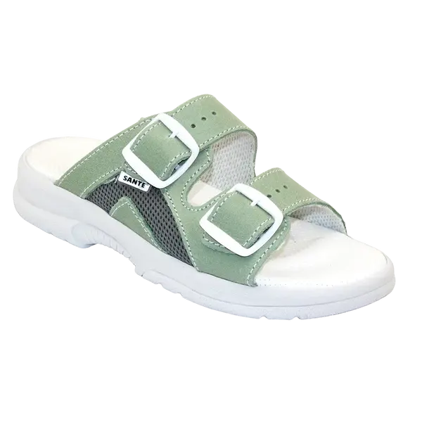 SANTÉ Dámské pantofle N/517/31S/97/BP ZELENÁ v.37