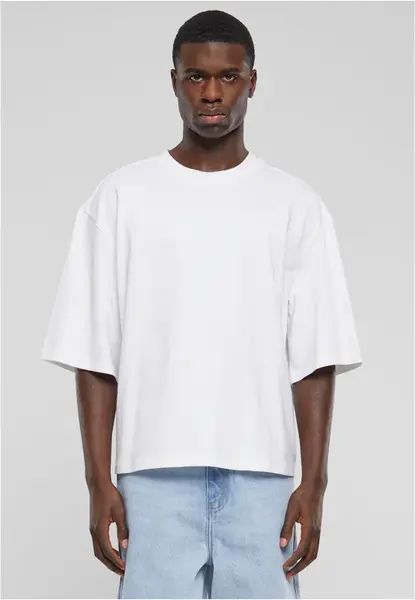 Men's T-shirt oversized Cropped white