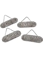 Závesné tabuľky na Halloween 30x9,5cm 4ks