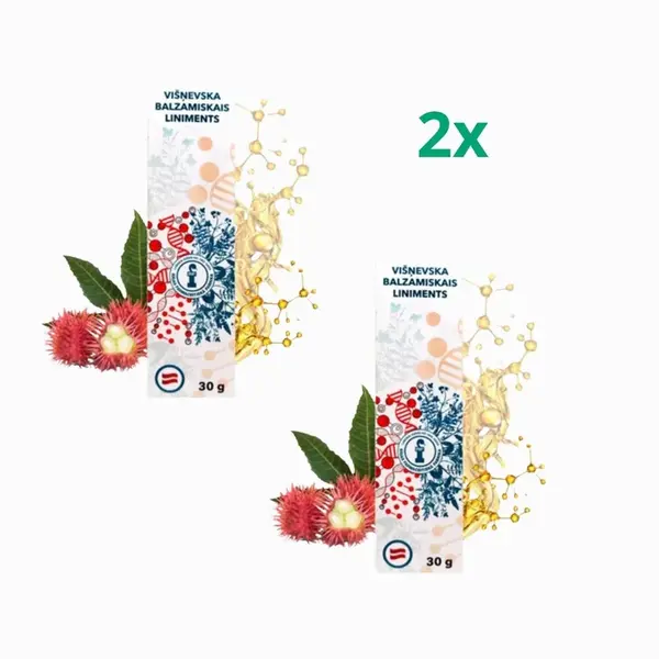 Zvýhodnený set: 2x Višnevského balzam na revitalizáciu pokožky - 30g - HealthNA
