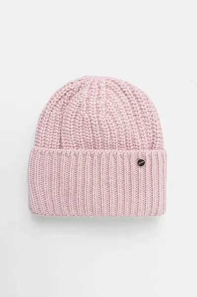 Dětská čepice s příměsí vlny Jamiks GLARIS růžová barva, JZI124