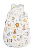 SENSILLO Spací vak mušelín, bavlna, Zvěrokruh, 80x50cm, M - šedý