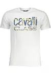 CAVALLI CLASS MEN'S SHORT SLEEVED T-SHIRT WHITE