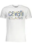 CAVALLI CLASS MEN'S SHORT SLEEVED T-SHIRT WHITE