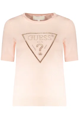GUESS JEANS WOMEN'S PINK SWEATER