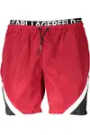 KARL LAGERFELD BEACHWEAR SWIMSUIT MEN'S BOTTOM RED