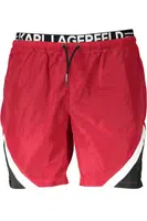 KARL LAGERFELD BEACHWEAR SWIMSUIT MEN'S BOTTOM RED