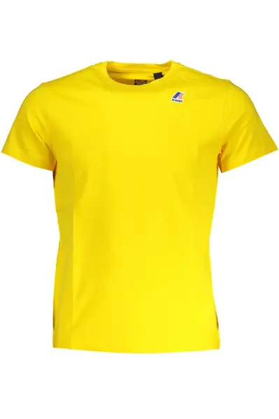 Žluté pánské tričko K-Way s krátkým rukávem