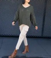 Gemre Green V-neck Sweater Gista