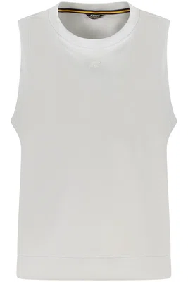 K-WAY WOMEN'S WHITE TANK TOP