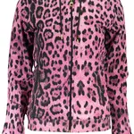 Dámská růžová mikina na zip CAVALLI CLASS