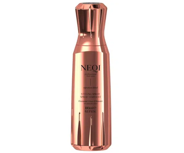 Stylingový termoochranný sprej pro lesk a hladký vzhled všech typů vlasů Neqi Styling Spray Diamond Glass Ultimate - 180 ml + dárek zdarma
