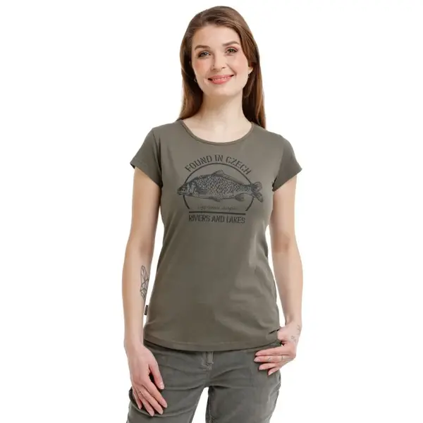 Bushman Dámske tričko Kapor W, tmavozelené XXL