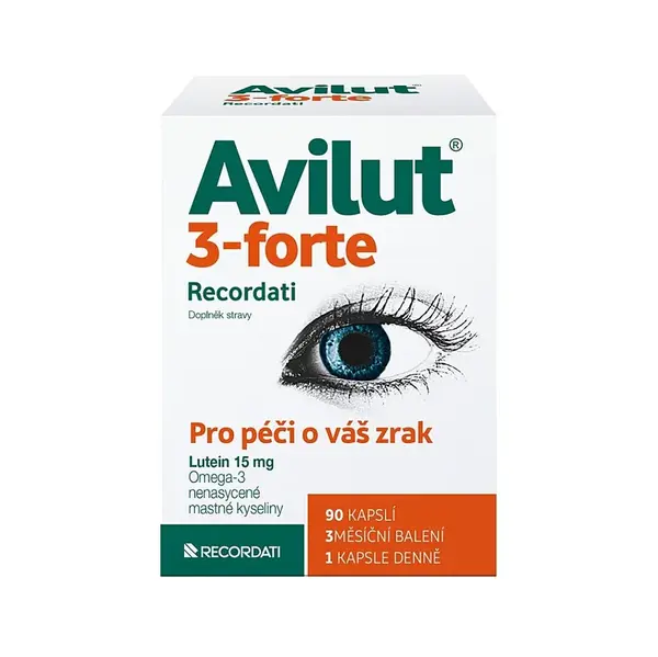 AVILUT 3-forte Recordati 90 kapsúl