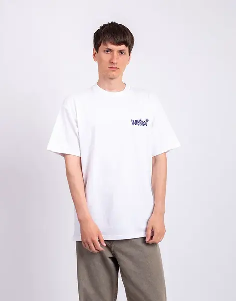 Carhartt WIP S/S Wiptopia Script T-Shirt White/Blue XL