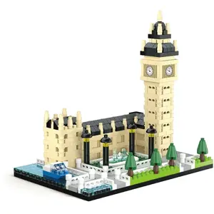 Stavebnica mini KOCO Big Ben plast 523ks v krabičke 12,5x17x7cm