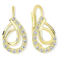 Soliter Zlaté náušnice s kryštálmi 239 001 01065