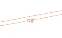 Beneto Exclusive Pozlátený strieborná retiazka Anker AGS1286-Rosegold 55 cm