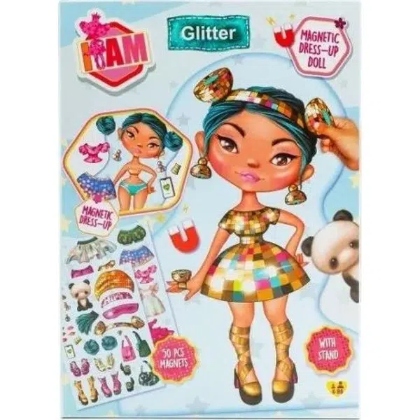Canenco Bábiky obliekacie magnetické I am Glitter