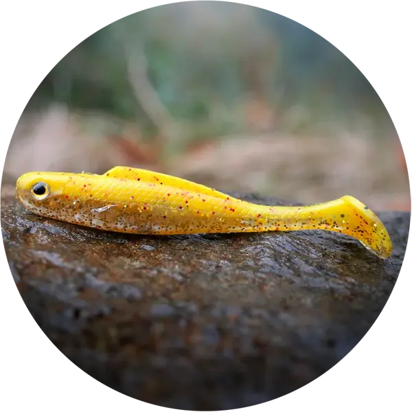 Redbass gumová nástraha ripper kicker yellow rgt - l 100 mm