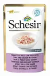 Schesir Cat Kapsa Adult Tuňák/kuře/šunka 50g