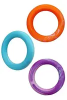 Hračka pes kruh guma plovací vanilkový 16cm