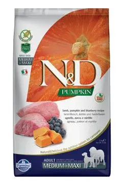 N&D Pumpkin Dog Adult Mini Lamb & Blueberry 800g