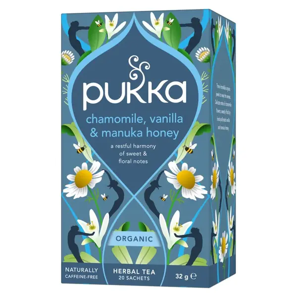 Pukka BIO Chamomile, Vanilla & Manuka honey porcovaný čaj 30x1,6 g