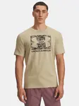 Pánské tričko Under Armour UA ABC CAMO BOXED LOGO SS-BRN - Pánské