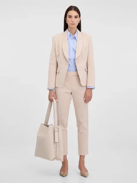 Cream women's trousers ORSAY - Women's