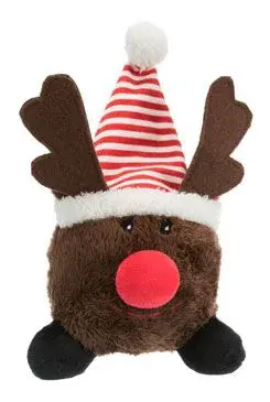 Vánoční Hračka Pes Míček Sob Plyš 18-29cm Tr 1ks