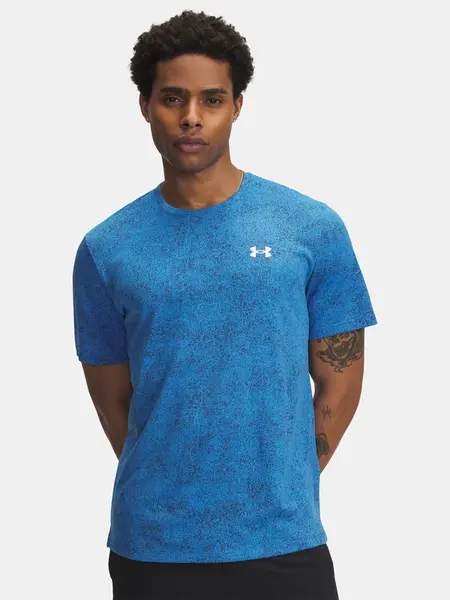 Pánské tričko Under Armour UA Tech Tee Pixelate-BLU - Pánské