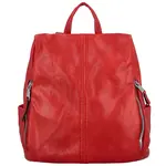 Trendy dámský koženkový kabelko-batoh Tabita, červená