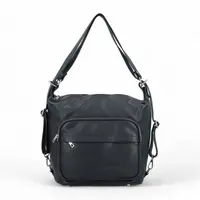 Módní dámský kožený kabelko-batoh Delami Aimy, tmavě modrý