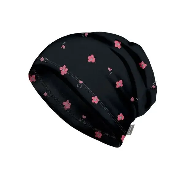 UNUO BASIC Detská flísová čiapka, čierna, veľkosť