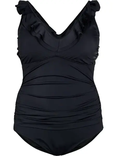 Swim by Zizzi Jednodielne plavky 'Skitrin'  čierna