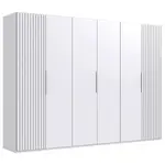 MID.YOU ŠATNÍ SKŘÍŇ S OTOČNÝMI DVEŘMI, bílá, 300/216/58 cm