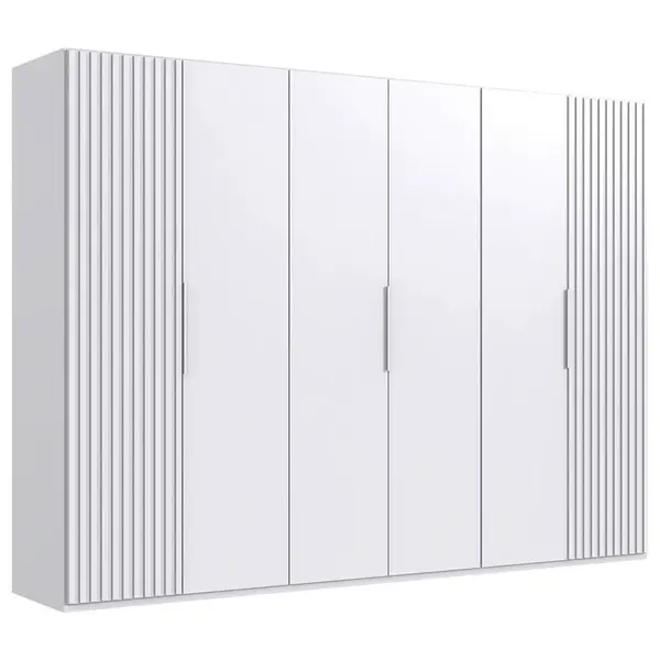 MID.YOU ŠATNÍ SKŘÍŇ S OTOČNÝMI DVEŘMI, bílá, 300/216/58 cm