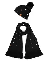 Súprava čiapky a šálu Nurit M-Black