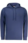 Modrá pánská mikina s kapucí