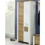 Předsíňová šatní skříň Materio, dub/bílá