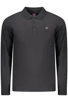 NORWAY 1963 MEN&#39;S LONG-SLEEVED POLO SHIRT, BLACK