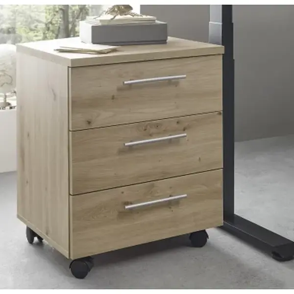 Úložný kontejner na kolečkách Ben, dub artisan