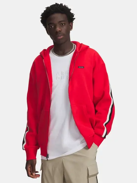 Men's Under Armour UA Icon Heavy Rib FZ-RED - Men's Sweatshirt