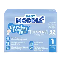 MODDIA BABY Jednorazové plienky 1 Newborn (2–5 kg), 32 ks
