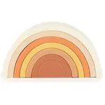 Bieco Silicone Rainbow skladacia dúha 12 m+ Chocolate Bliss 6 ks