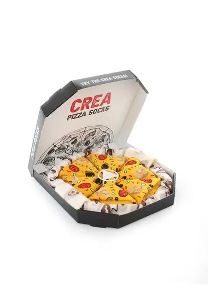 Veselé ponožky s motivem pizzy