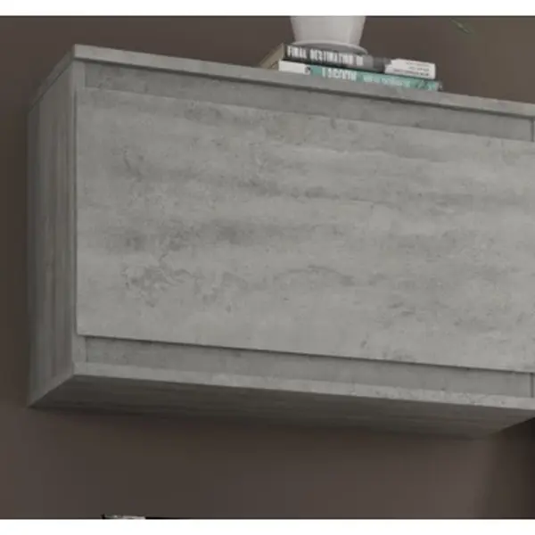 Nástěnná skříňka Carlos, šedý beton, 60 cm