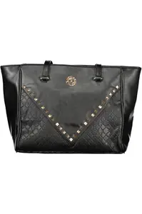 Velká černá kabelka s ozdobnými detaily